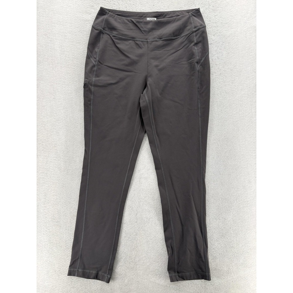 Duluth Womens NoGA Classic Slim Leg Pants Womens Mx31 Gray Stretch Workwear Camp